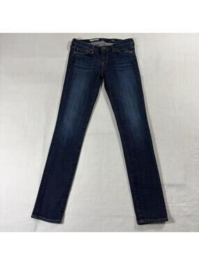 AG Adriano Goldschmied Stilt Cigarette Leg Jeans 25R Fits Like 26x29 Dark Wash